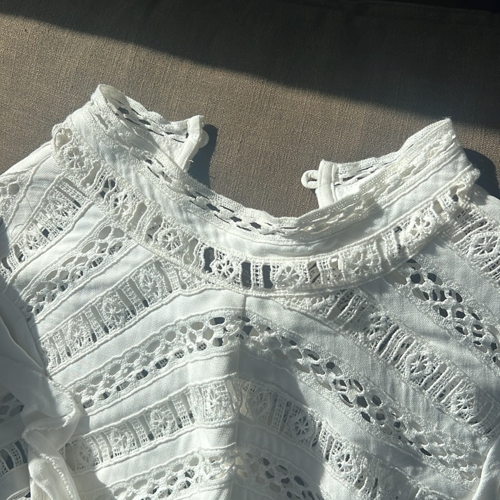 Ba&sh Zenna Ecru dress size 3 = US womens large - Picture 10 of 12